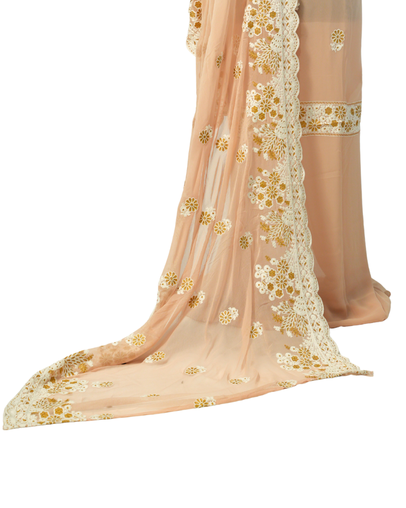 3 PIECE JORGET SUIT TILLA AND HOOK WORK