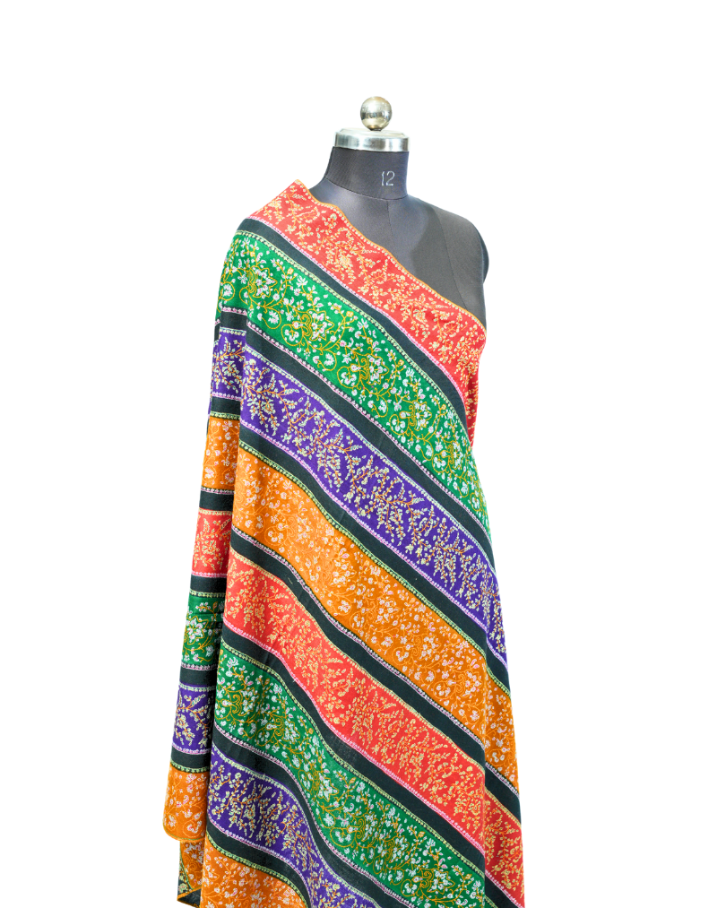 PASHMINA SHAWL NEEDLE EMBROIDERY