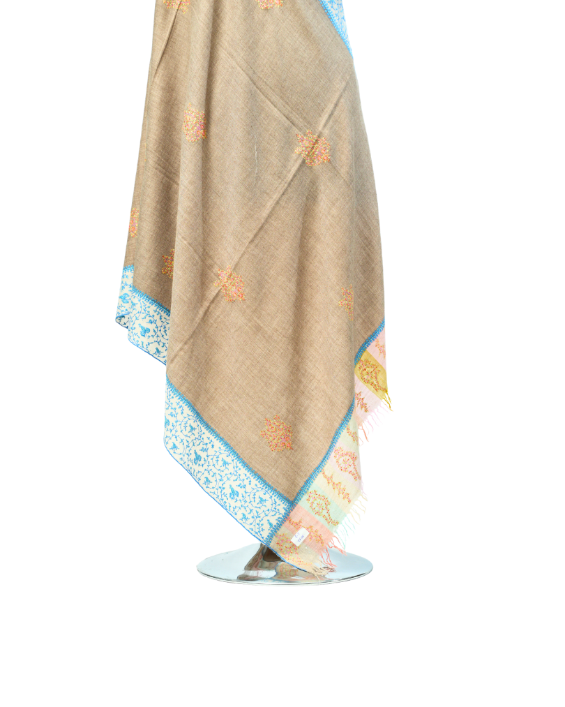 PASHMINA SHAWL NEEDLE EMBROIDERY