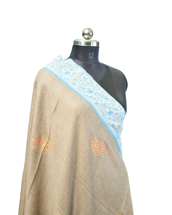 PASHMINA SHAWL NEEDLE EMBROIDERY