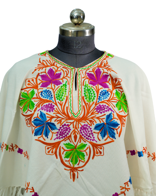 Floral Kashmiri Embroidered Panchu