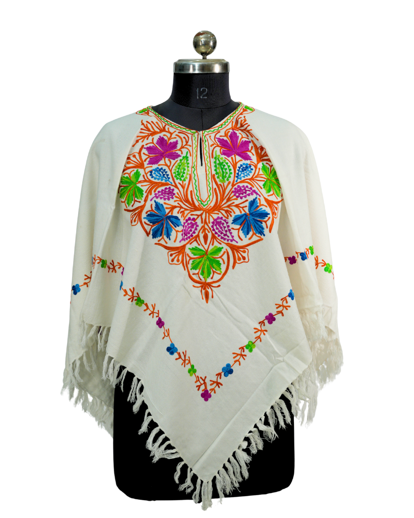 Floral Kashmiri Embroidered Panchu