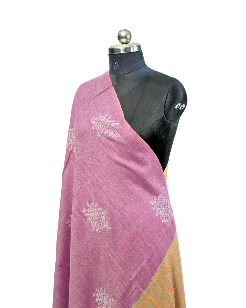 PASHMINA IKKAT SHAWL BOTY DESIGN