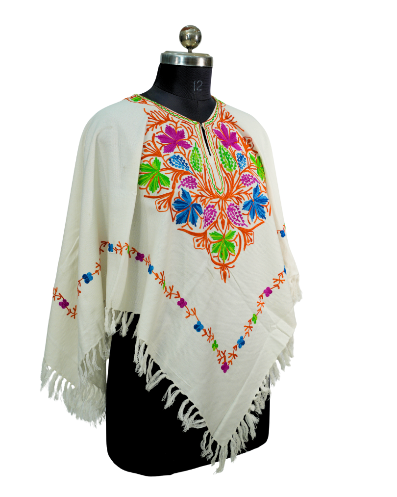 Floral Kashmiri Embroidered Panchu