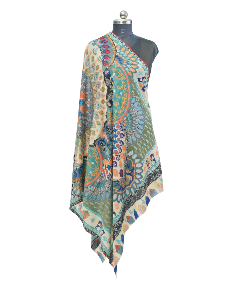 KALAMKARI KASHMIRI PASHMINA SHAWL