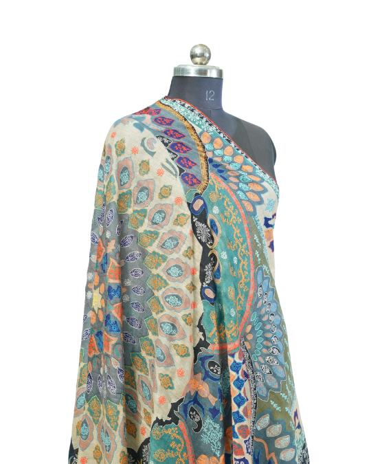 KALAMKARI KASHMIRI PASHMINA SHAWL