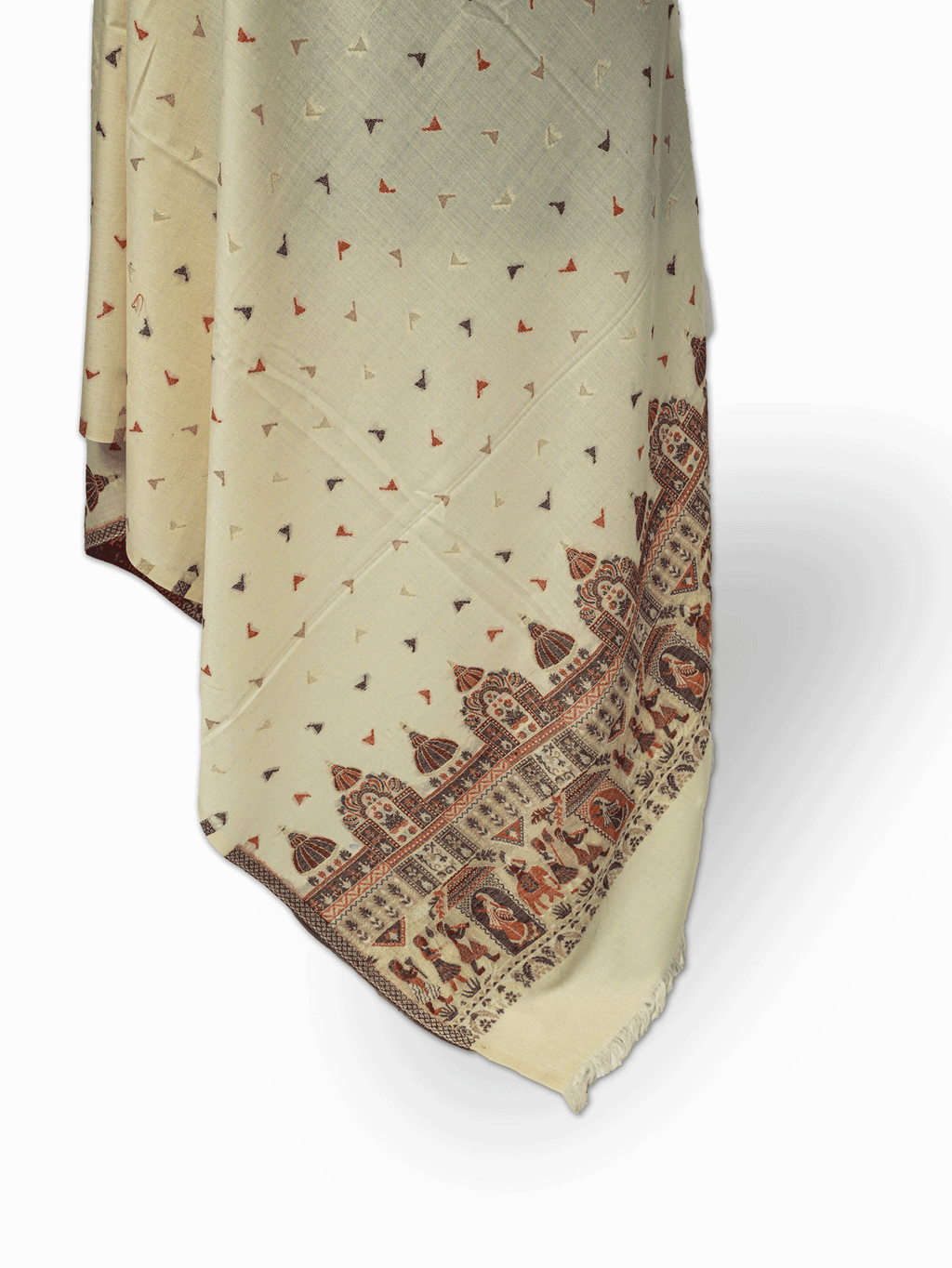 KANI TECHNIQUE BORDER DARBAR SHAWL